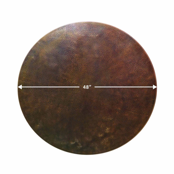 Moreno 48" W Round Copper Fire Pit Lid - MORENO-TOP-48RND by Starfire Designs Starfire Designs