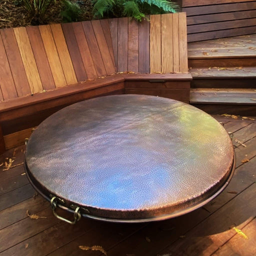 Moreno 48" W Round Copper Fire Pit Lid - MORENO-TOP-48RND by Starfire Designs Starfire Designs