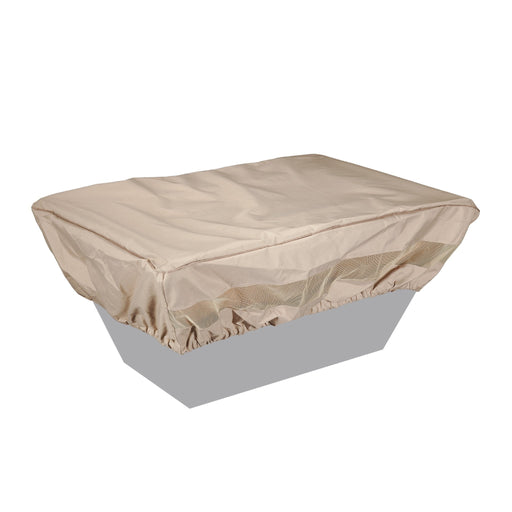 52" x 32" Fabric Rectangle Fire Pit Cover - Tan Starfire Designs