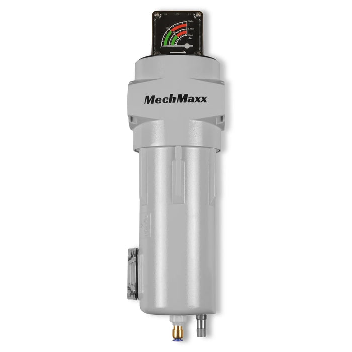 99 CFM Compressed Air Oil-Water Separator Precision Filter,0.01μm,Oil Content 0.001ppm, With Auto Drain, Pressure Gauge