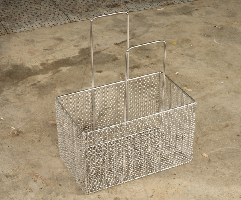 Stainless Steel Mesh Basket for Ultrasonic Cleaner – 304 Grade, Weight Capacity 22LBS , Fine Mesh