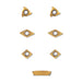 Turning tools 10*10 set 7 pcs for SKU: 500003 — dimensions diagram