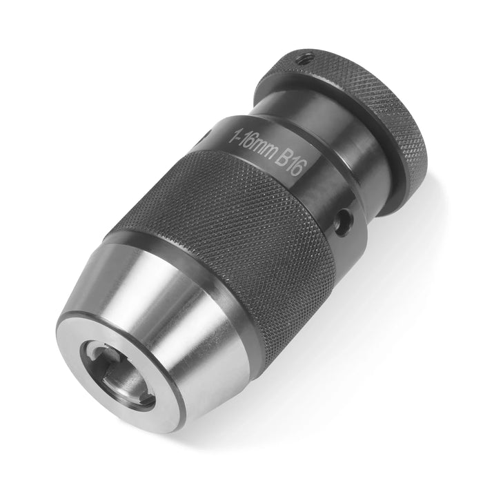 Precision Keyless Drill Chuck 1-16 mm, B16 for SKU:500003, 500004, 500 — angle view