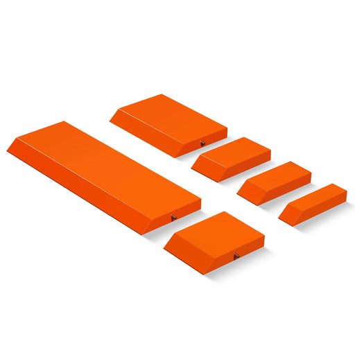 Segmented Clamp Bars Lengths: 0.98(25mm), 1.48(37.5mm), 2.07(52.5mm), — angle view