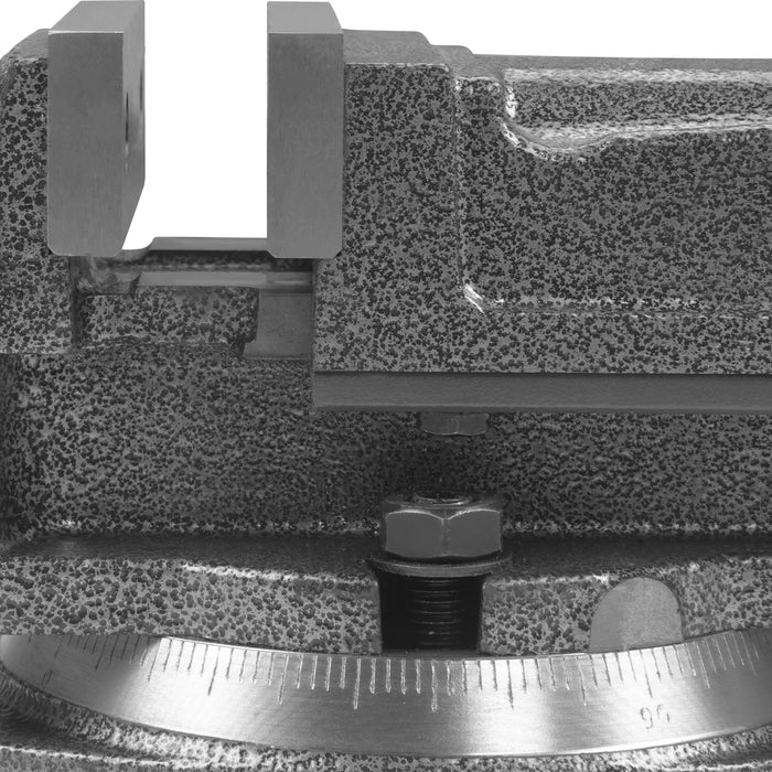 Vise With Swivel Base QH100mm for SKU: 500202 — dimensions diagram