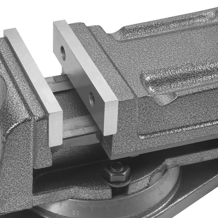 Vise With Swivel Base QH125mm for SKU: 500204 — dimensions diagram