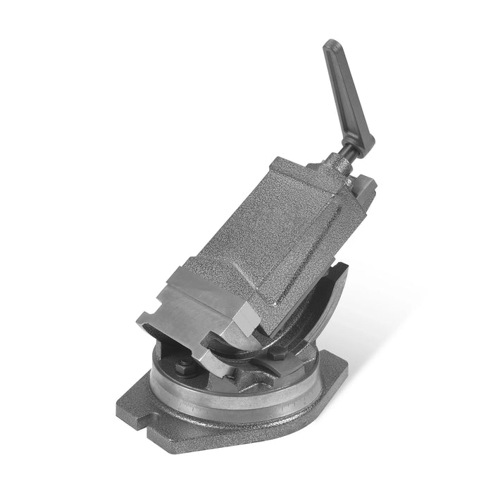 Tilt & Swivel Milling Vise QKH100MM for SKU: 500202 — dimensions diagram