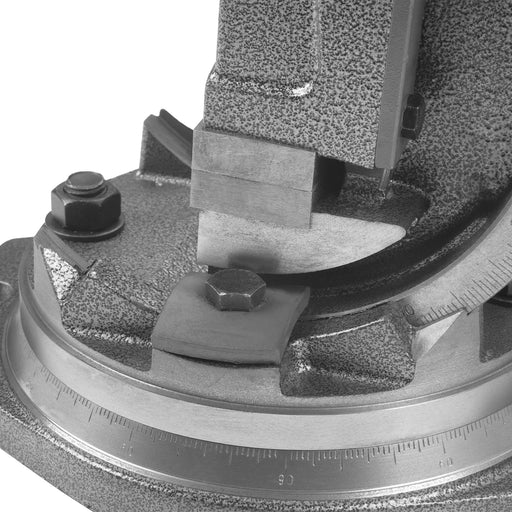 Tilt & Swivel Milling Vise QKH125MM for SKU: 500204 — angle view