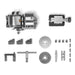 BS-0 Complete Set with 125mm Chuck and Tailstock for SKU: 500202 — angle view
