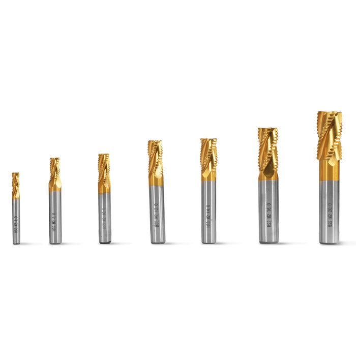 7PCS HSS END MILLS SET for SKU: 500200