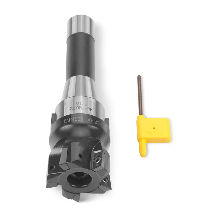 Face Cutting 400R-50-22-5T with blades+R8-FMB22  for SKU: 500200 — lifestyle view