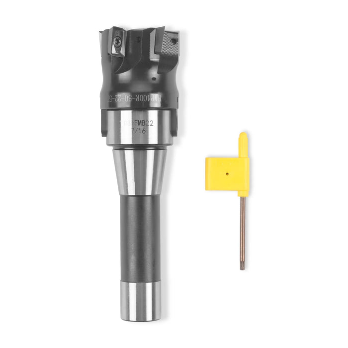 Face Cutting 400R-50-22-5T with blades+R8-FMB22  for SKU: 500200 — dimensions diagram