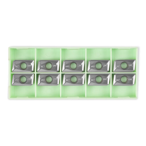 APMT 1604 - (H2) Set of 10 Pcs for Face Cutting SKU:485521 485522 4855 — angle view