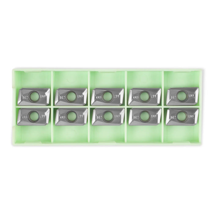 APMT 1604 - (H2) Set of 10 Pcs for Face Cutting SKU:485521 485522 4855 — angle view