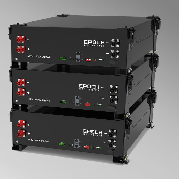 Epoch 48V 100Ah server rack battery — top view