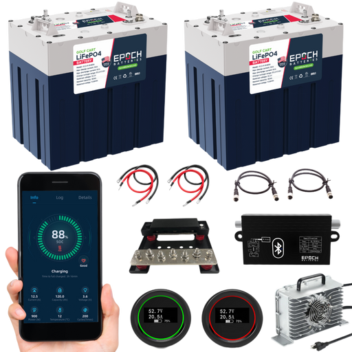 Epoch 48V 60Ah golf cart kit — front view