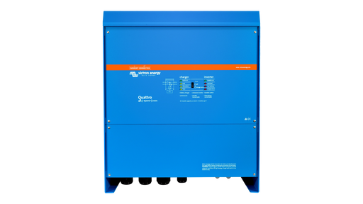 High quality photo of the Victron - QUA483150100 - 48V Quattro 15kVA 277V Inverter 200A Charger - Front View. Photographed by Current Connected