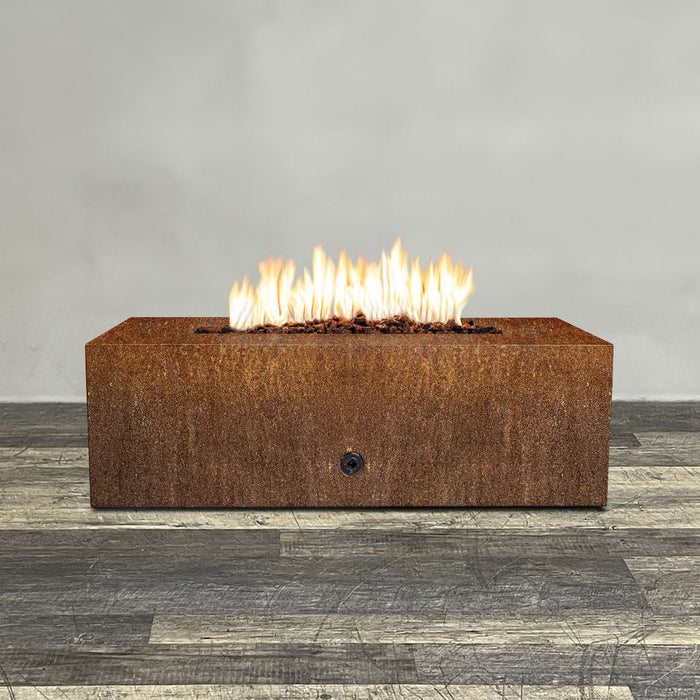 Starfire Designs Metal Gravity 48" x 24" Linear Corten Steel Gas Fire Pit Starfire Designs