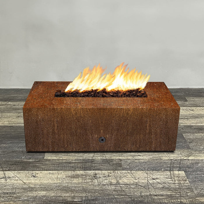 Starfire Designs Metal Gravity 48" x 24" Linear Corten Steel Gas Fire Pit Starfire Designs