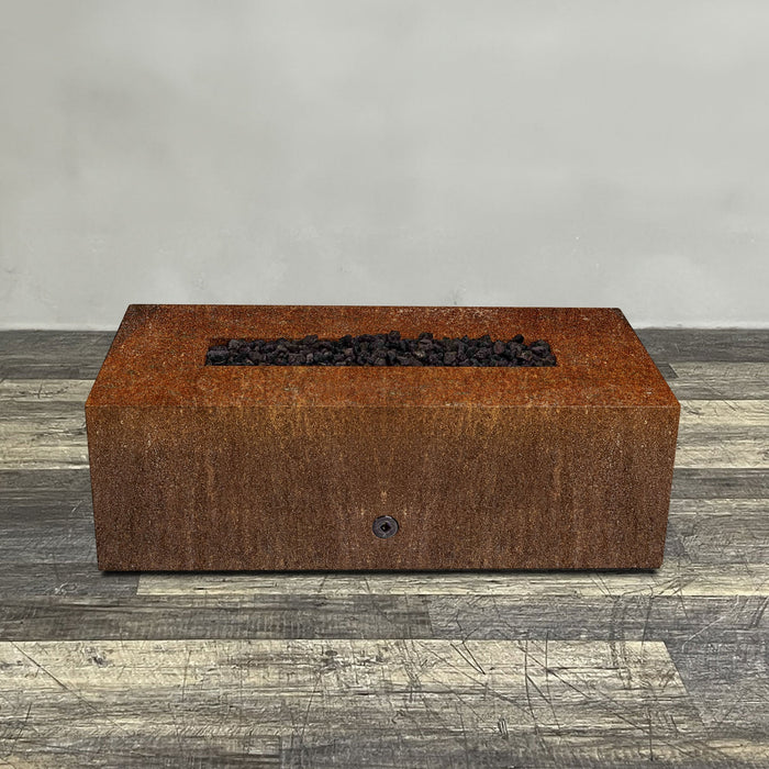 Starfire Designs Metal Gravity 48" x 24" Linear Corten Steel Gas Fire Pit Starfire Designs
