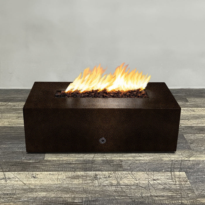 Starfire Designs Gravity 48" x 24" Linear Powder Coated Steel Gas Fire Pit Starfire Designs
