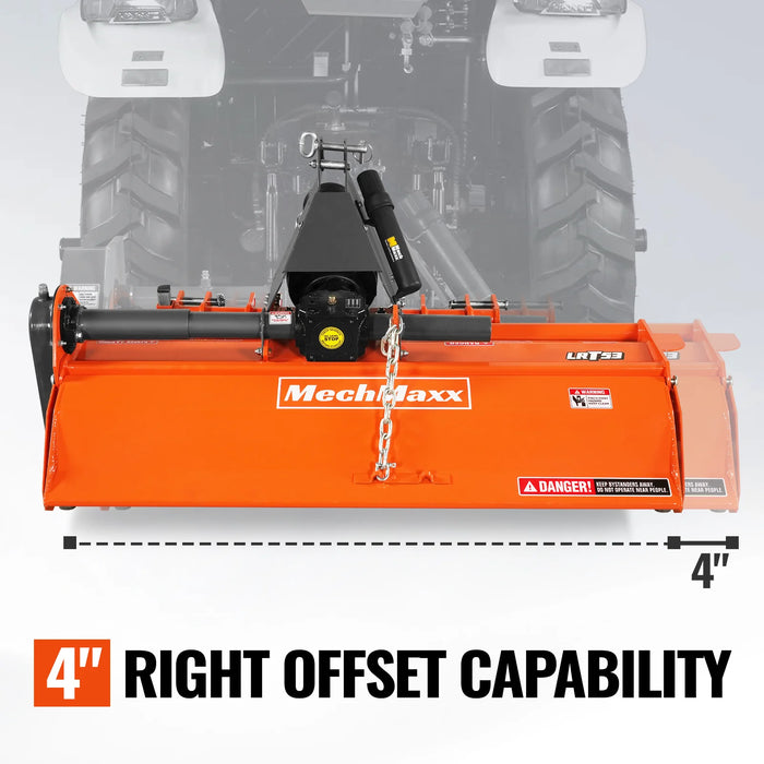 53 in Rotary Tiller,  3 Point Hitch Cat.1,  Chain Drive,  PTO Shaft In — view 6