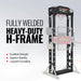 30 Ton H-Frame Air/Hydraulic Shop Press with Hand Winch & Press Pin Ki — detail view
