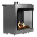 Faber MatriX Two-sided Built-in Gas Fireplace, Right-facing - detail close-up