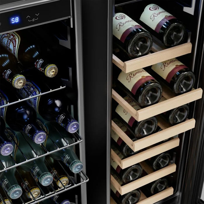 Empava EMPV-BR07D 24 inch beer and wine fridge for a home bar or kitchen island