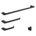 wonderland shower inc Luxurious 4-Piece Brass Matte Black Bathroom Hardware Set: Towel Bar, Towel Ring... Shower Accessory