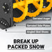 72" Hydraulic Skid Steer Snow Blower, 16–24 GPM, Hydraulic Chute Rotator & Deflector, 24" Impeller, SSB72H