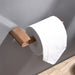wonderland shower inc Luxurious 4-Piece Brass Rose Gold Bathroom Hardware Set: Towel Bar... Shower Accessory - Side View