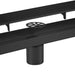 wonderland shower inc Matte Black Linear shower drain stainless steel material 24 inch or 35.4 inch with... - Detail View