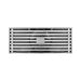 8 Inch Shower Linear Brushed Nickel Drain Rectangular Floor Drain with Accessories Square Hole Pattern Cover Grate Removable Brushed Nickel Brass - back view