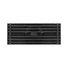 8 Inch Shower Linear Matte black Drain Rectangular Floor Drain with Accessories Square Hole Pattern Cover Grate Removable Matte Black Brass - detail close-up