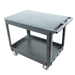 SUNMAX SC2500DP — SC2500DP Heavy-Duty Utility Cart with Flat Top Shelf — 2-Tier Rolling Service Ca