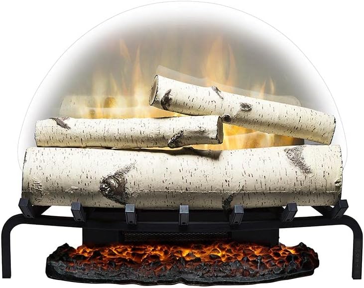 Revillusion® 25" Electric Fireplace Log Set w/ Ashmat - side view