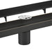 wonderland shower inc Oil Rubber Bronze Linear shower drain stainless steel material 24 inch with tile... - Detail View
