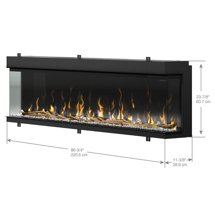 Dimplex IgniteXL Bold Deep Built-In Linear Electric Fireplace, 88-Inch (XLF8817-XD) Dimplex