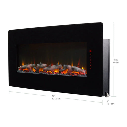 Dimplex Winslow 48-Inch Wall-Mount/Tabletop Linear Electric Fireplace in Black (SWM4820) Dimplex