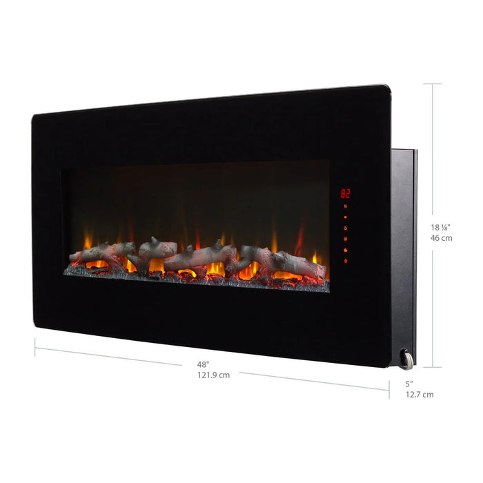 Dimplex Winslow 48-Inch Wall-Mount/Tabletop Linear Electric Fireplace in Black (SWM4820) Dimplex