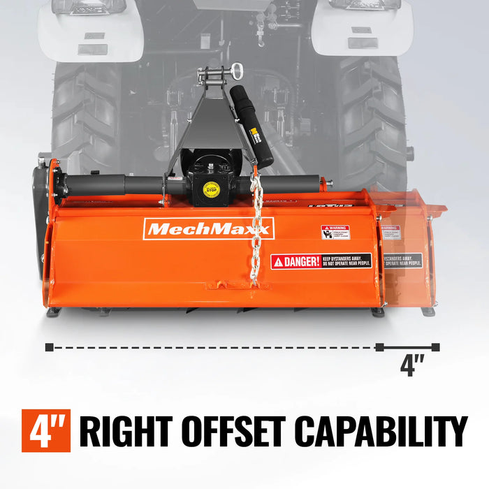 42 in Rotary Tiller, 3 Point Hitch Cat.1, Chain Drive, PTO Shaft Inclu — view 6