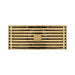 8 x3 Inch or 4 x 4 inch Shower Linear Brushed Gold Drain Rectangular Floor Drain with Accessories Square Hole Pattern Cover Grate Removable  Brushed Gold Brass - back view