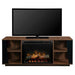 Dimplex Arlo 60-Inch Media Console in Walnut with 26-Inch Electric Fireplace with Logs (GDS26L8-1918TW) Dimplex