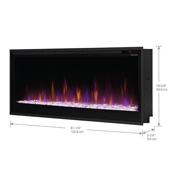 Dimplex Multi-Fire SL Built-In Electric Fireplace, 60-Inch (PLF6014-XS) Dimplex