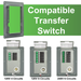 Nature's Generator 4 or 6 Circuit Manual Transfer Switch Flush Mount - Close-Up
