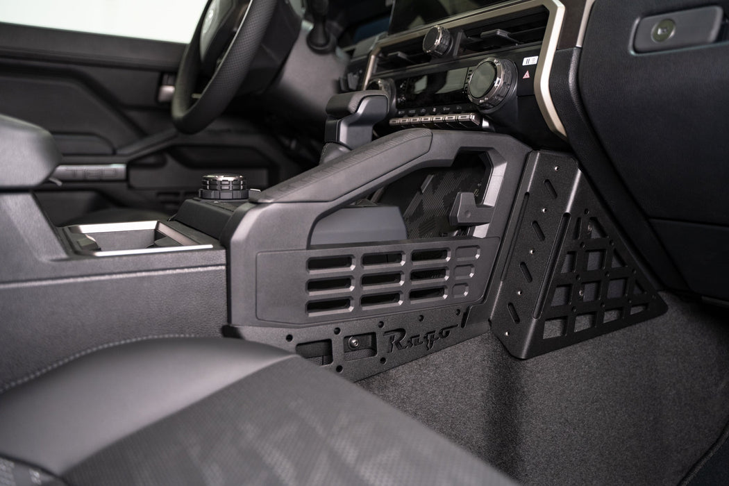Rago Fabrication 2024-2026 Toyota Tacoma Center Console Molle Panels – installed on vehicle, image 10 of 17