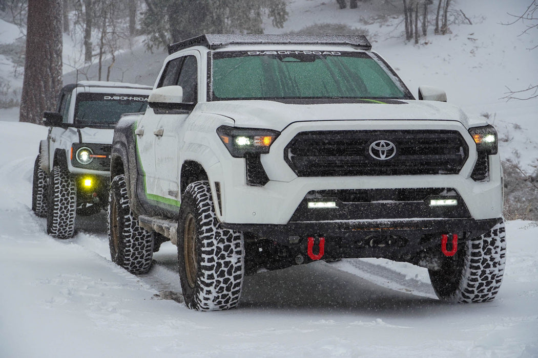 DV8 Offroad 2024-2026 Toyota Tacoma Double Cab Spec Series Roof Rack – on the trail, image 12 of 20