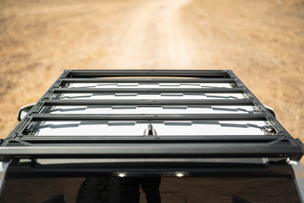 DV8 Offroad 2024-2026 Toyota Tacoma Double Cab Spec Series Roof Rack – on the trail, image 7 of 20