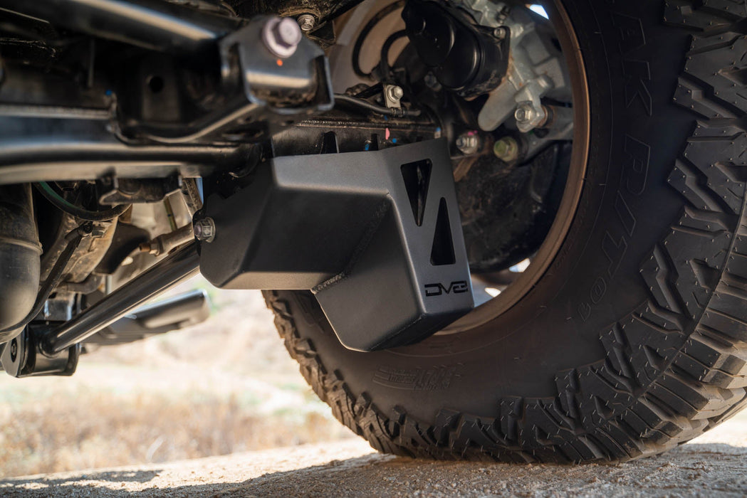 DV8 Offroad 2024-2026 Toyota Tacoma & 4Runner Rear Shock & Link Skid Plates – installed on vehicle, image 2 of 18